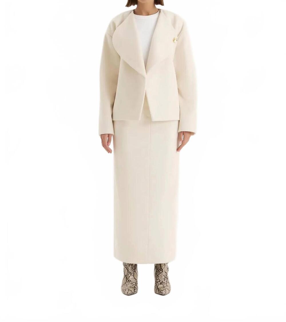 NEW 4TH & RECKLESS shelly jacket in beige